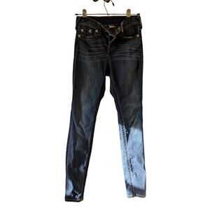 True Religion size 26 High Rise Skinny Dark Jeans